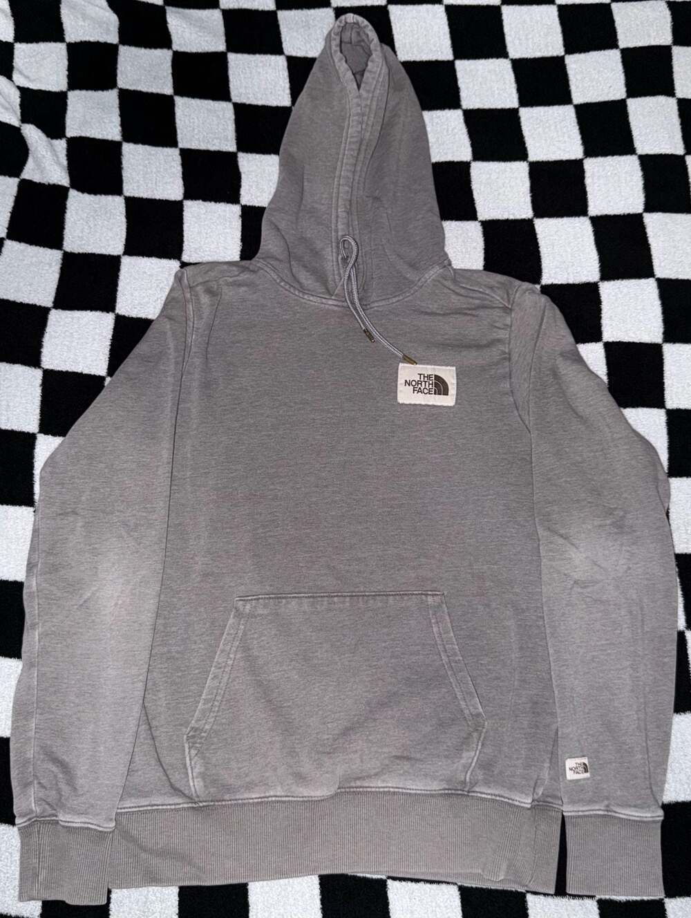 The North Face Men's Heritage Patch Pullover Hoodie Grey Size S